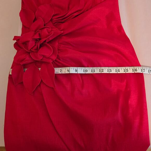 Cache women’s strapless red cocktail mini dress. Size 12. - Picture 9 of 10